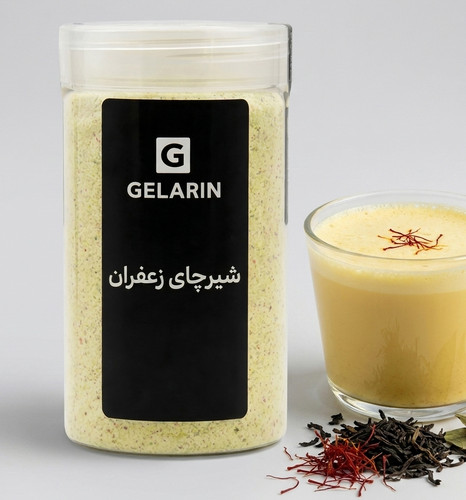 پودر شیر چای زعفران برند گلارین -اقساط