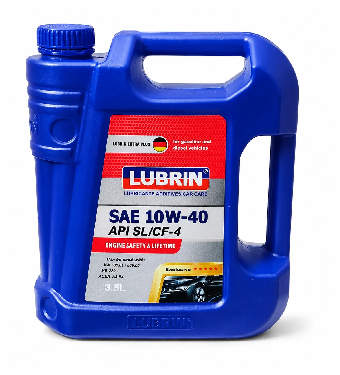 روغن موتور لوبرین 3/5 لیتری نیمه سنتیک -10w40SL