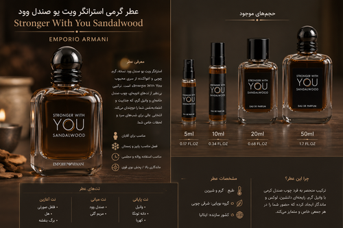 عطر گرمی استرانگر ویت یو صندل وود | اقساط
