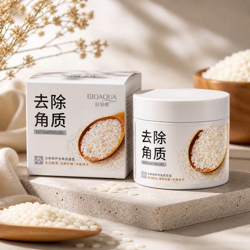 ژل اسکراب برنج بیوآکوا BIOAQUA - قسطی