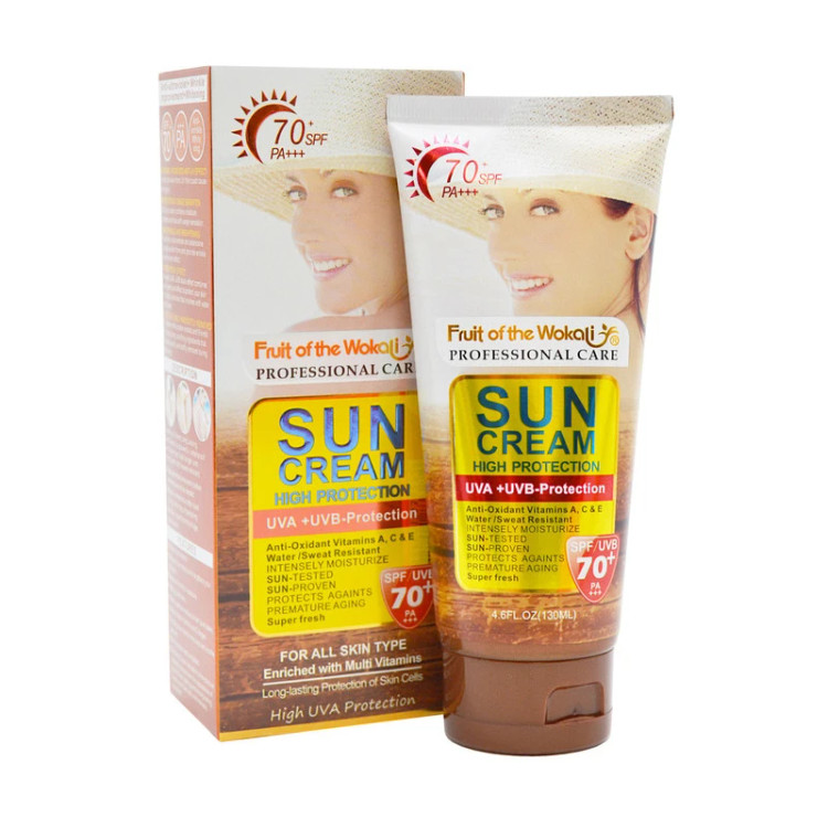 ضد آفتاب بدون رنگ spf 70 مناسب برای انواع پوست ها حجم ۱۳۰ میل- قسطی